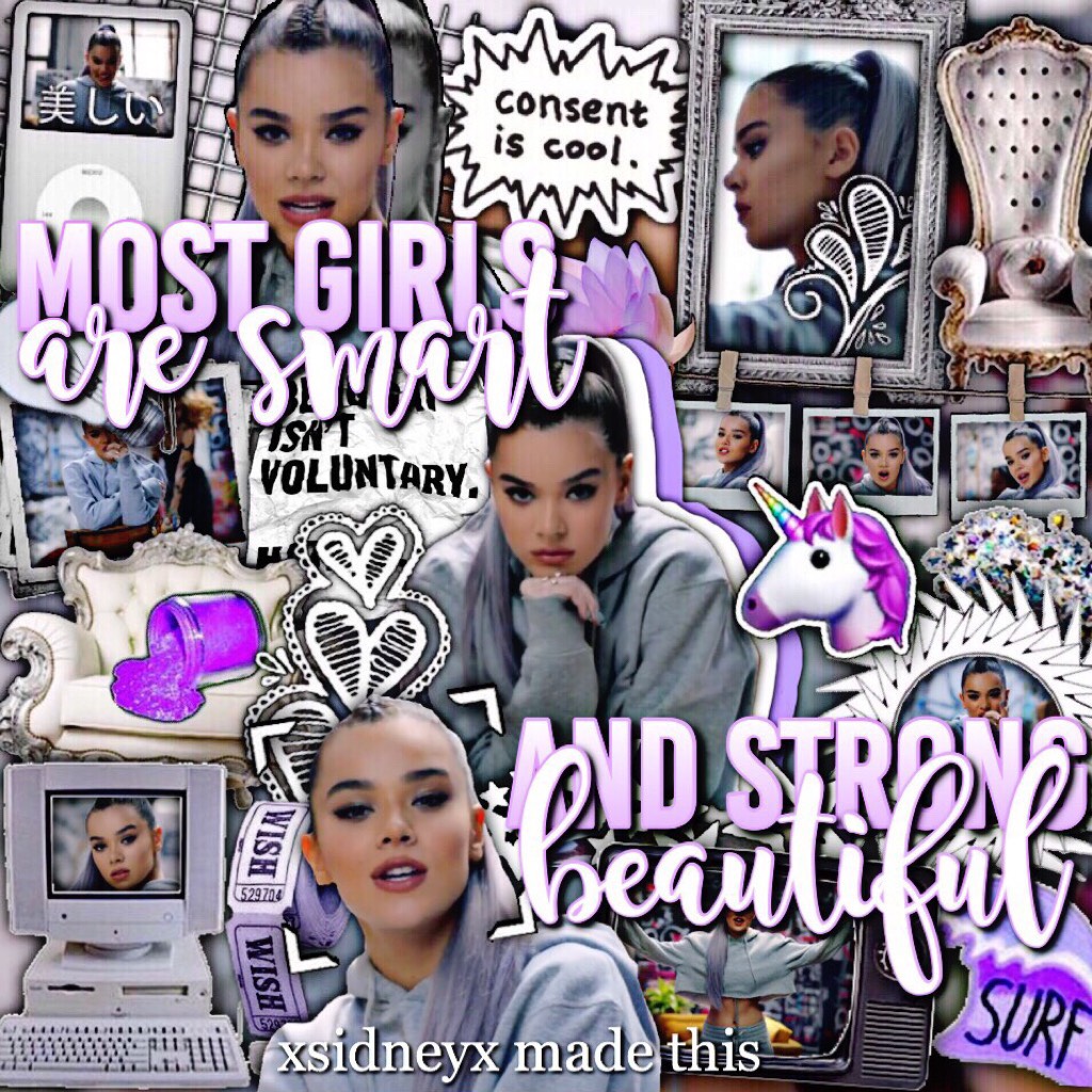 tap for a proud girl
ok but like this is one of my best edits I've EVER done🙏🏻💜
I loved hailee's most girls video so I used my fave girl she portrayed😂
qotd: who would you like to see in future edits?