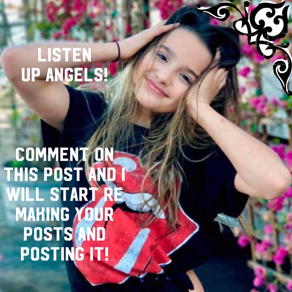 🍟tap🍟


Comment on this post for me to re make your posts! 
Enjoy 😊 

BTW, I’m going to call you the Angels 👼🏼 