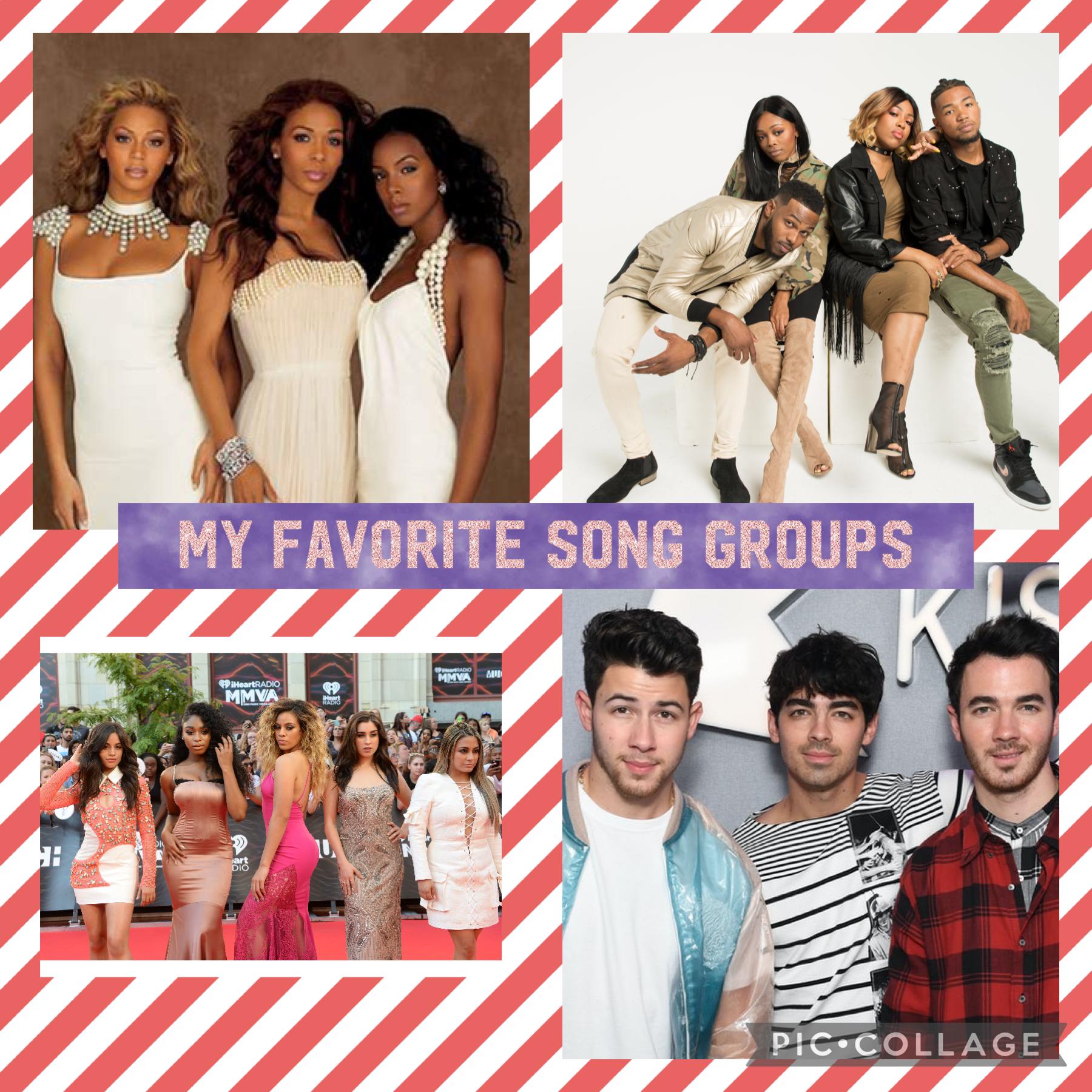 My favorite song groups 🎤