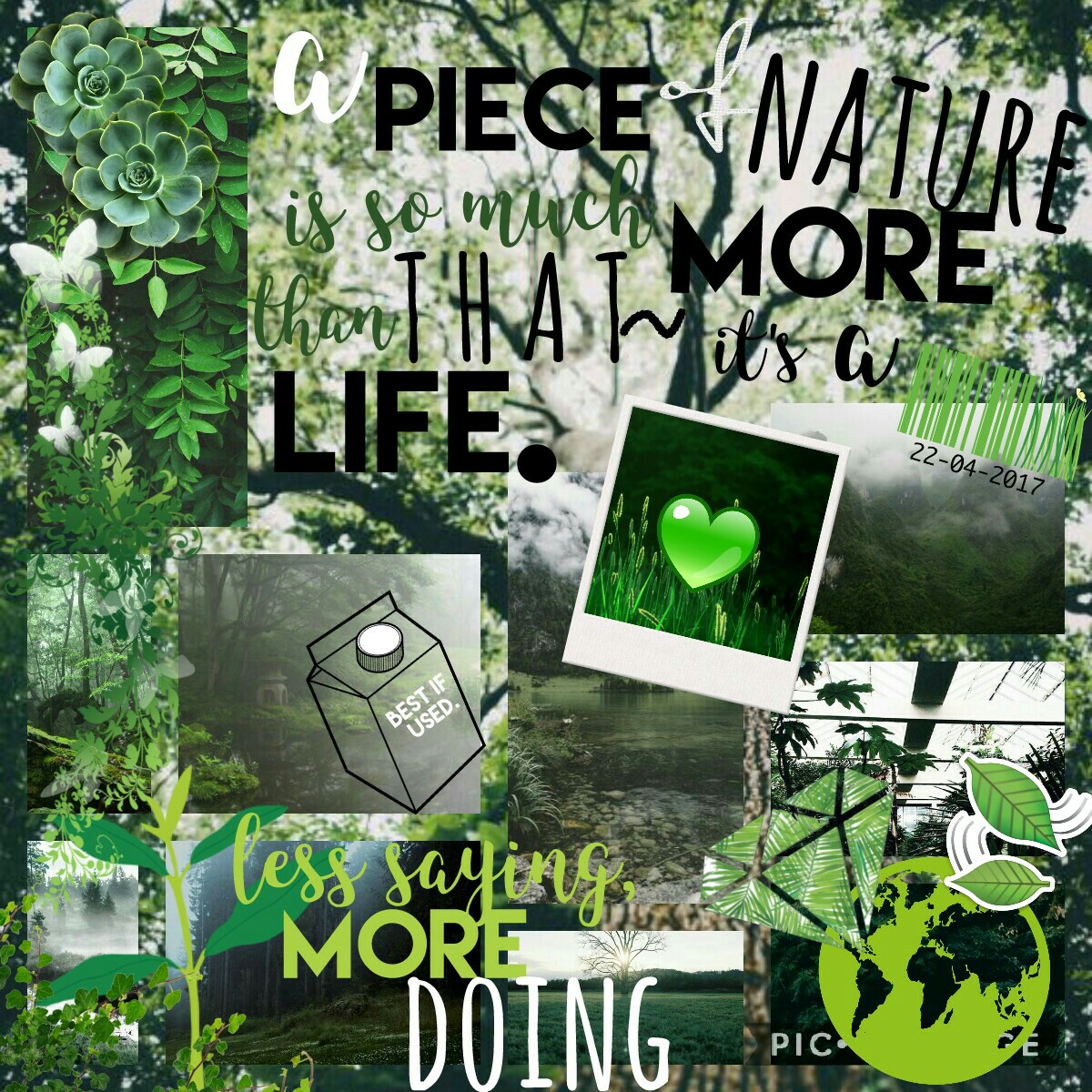 🌱 tap for more 🌱
hey guys, i wanted to create an earth day collage for a while now, and i'm happy i finally did! it's not that great, but i did put some effort into it. the milk carton was inspired by something i saw on a sign ^^ i have to go, bye!