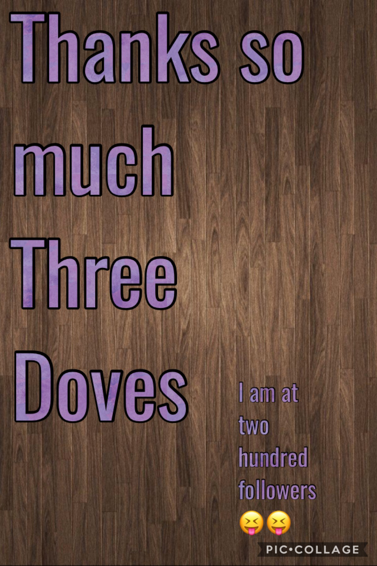 Thanks three doves