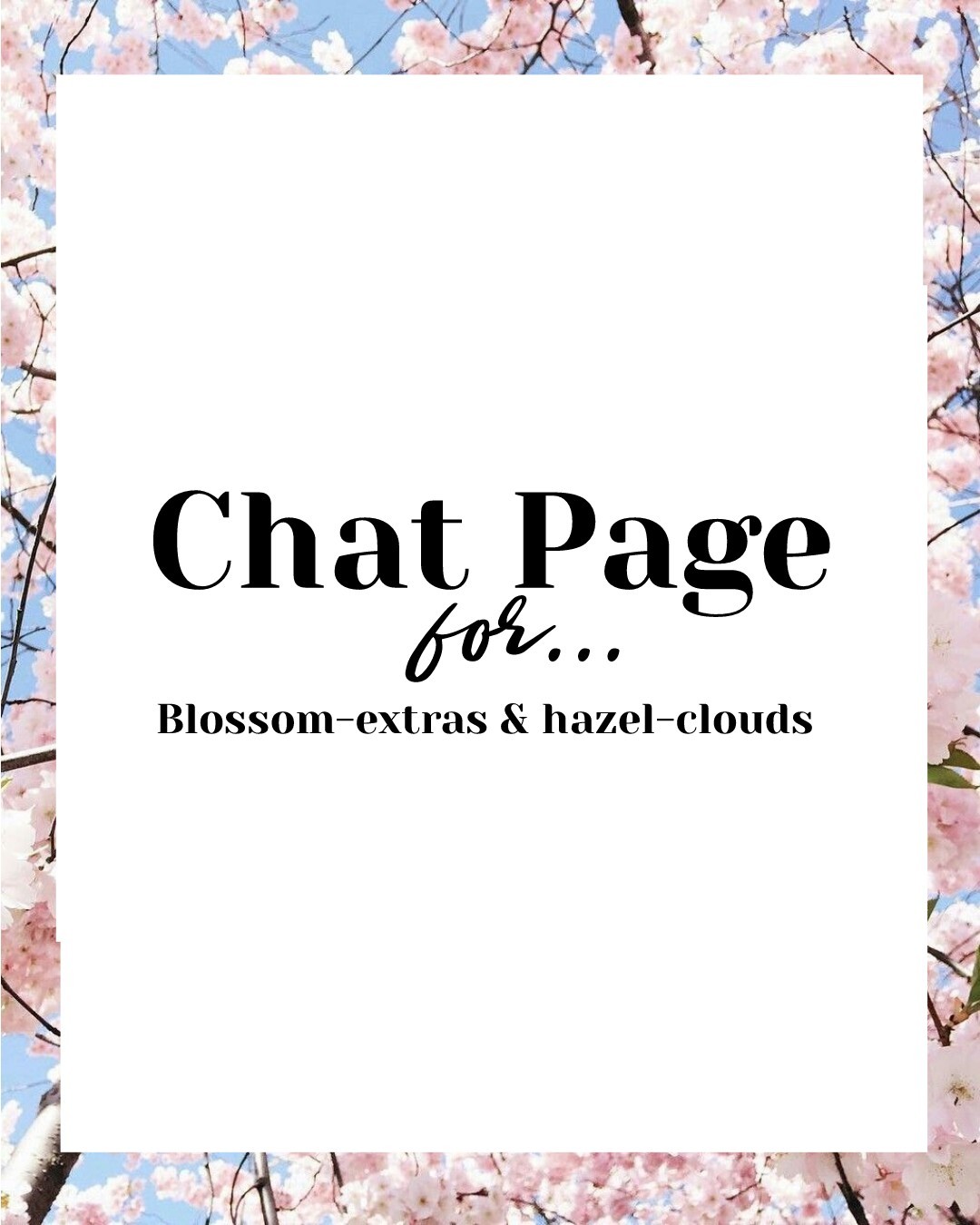 🌸Tap🌸
Chat page 