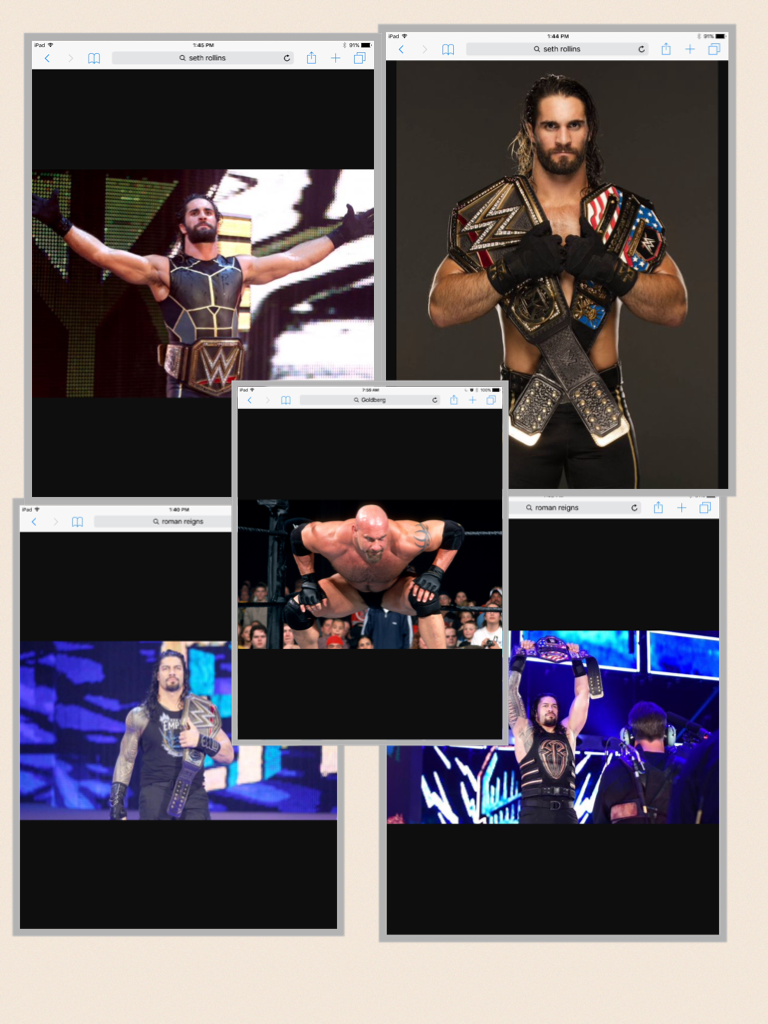 Goldberg Roman Reigns Seth Rollins