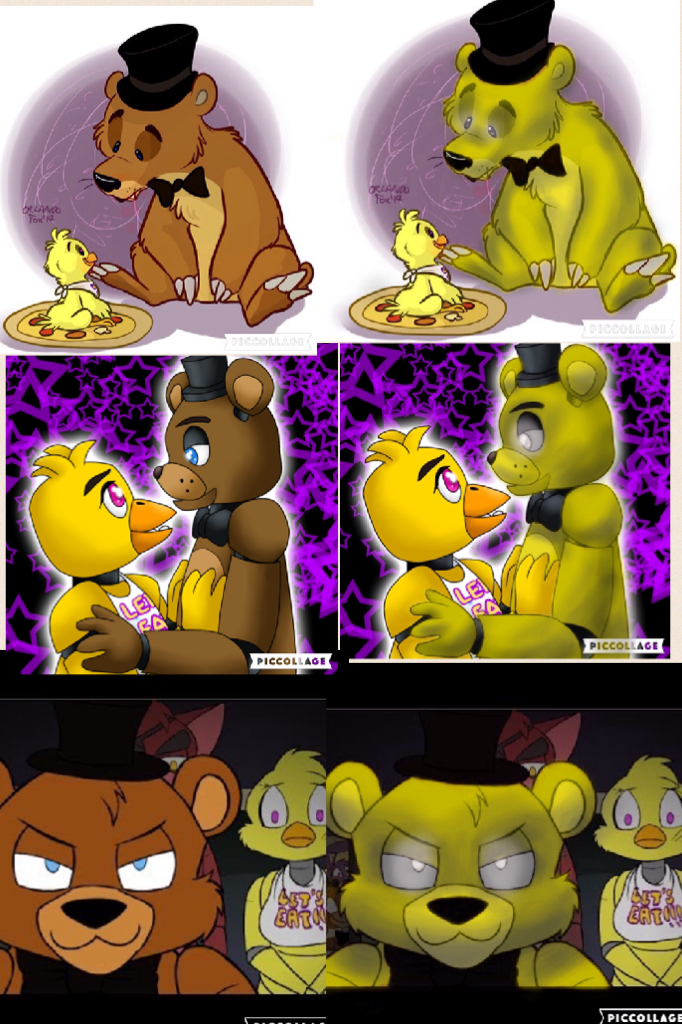 Guys? I have a confession. I ship Chica and golden Freddy XD