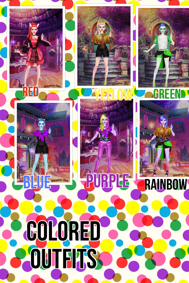 Colored outfits