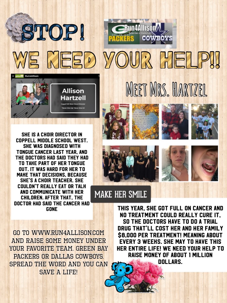 WE NEED YOUR HELP!!