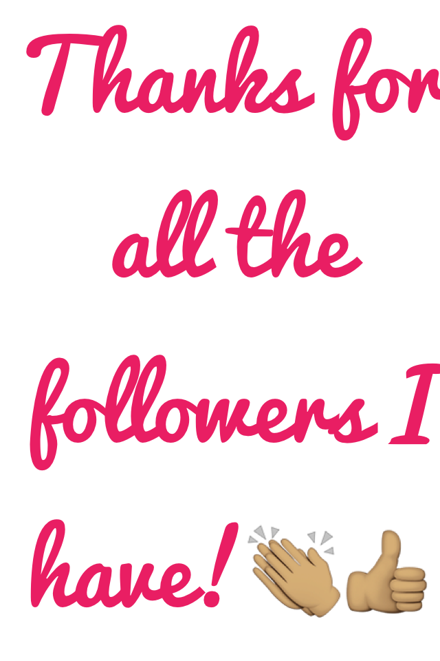 Thanks for all the followers I have!👏🏽👍🏽
 
Please follow I follow bck!👍🏽👍🏽👍🏽💋