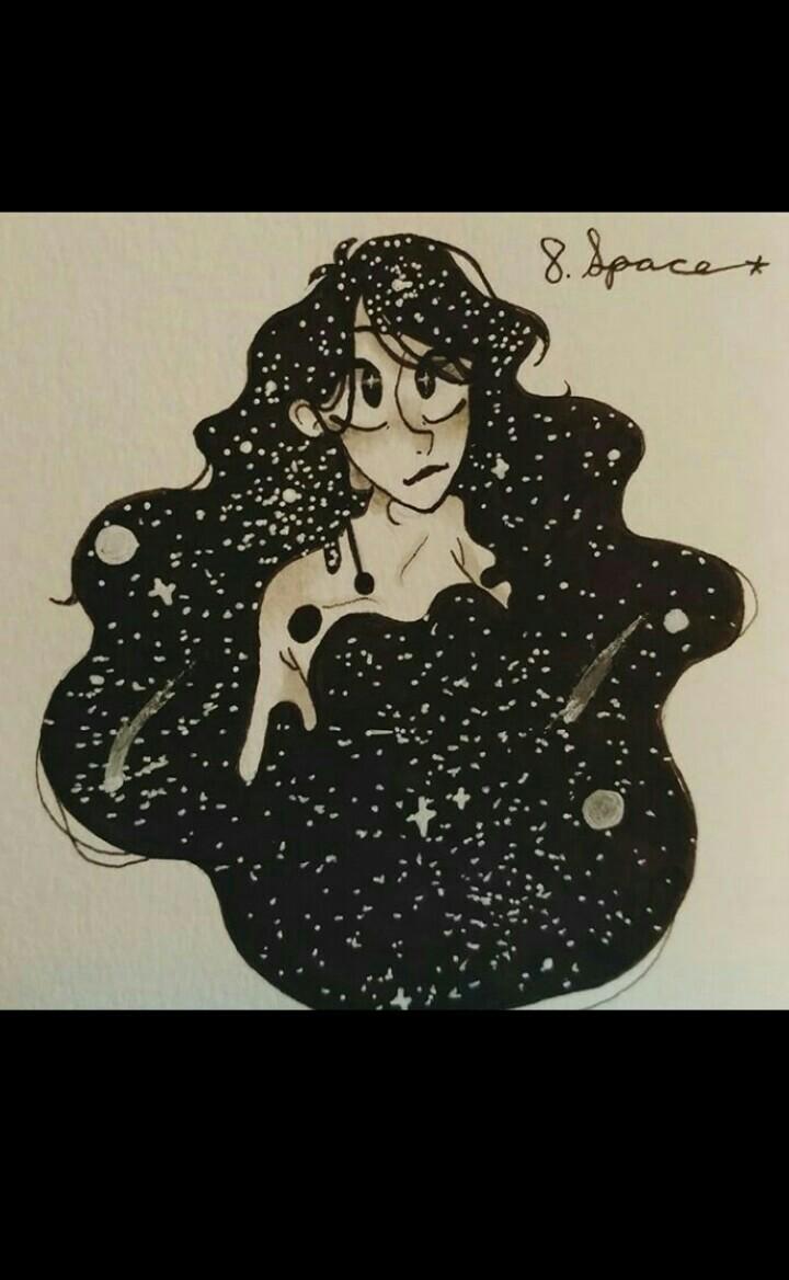Inktober Day 8: Space
