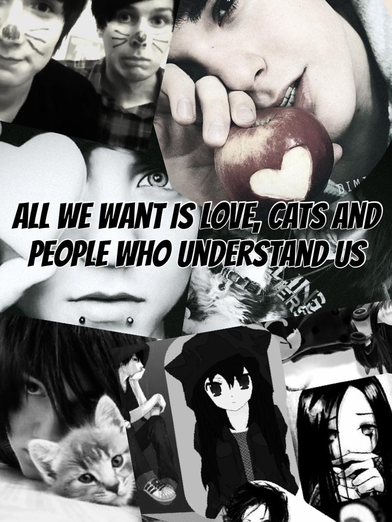 All We Want Is Love, Cats and People Who Understand Us.
