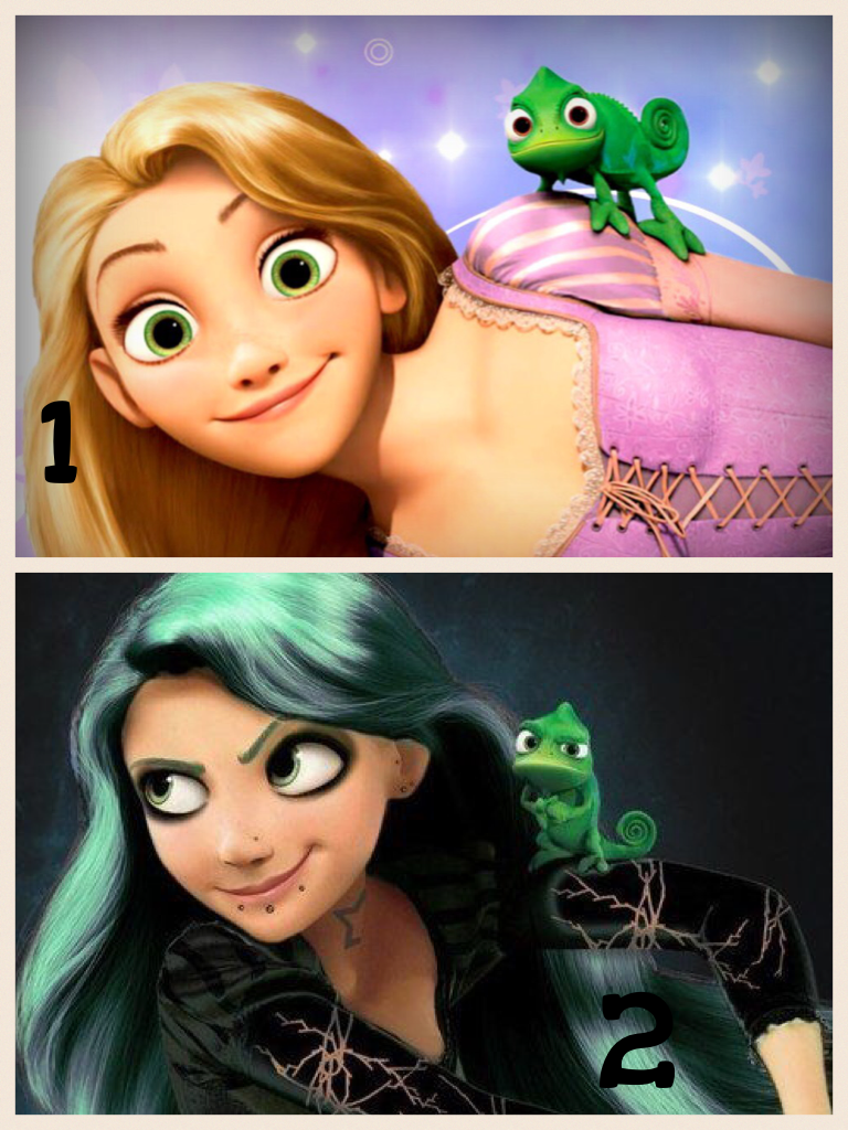 1 is good tangled 2 is bad tangled 