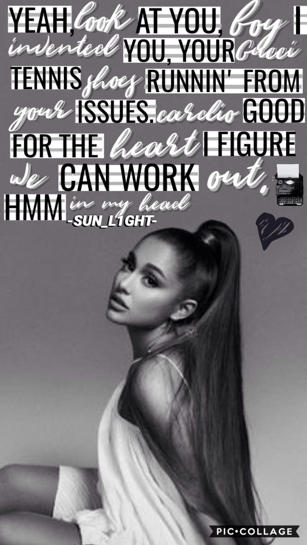 'in my head' by Ariana Grande! I thought I could pull of a black and white look and honestly, it turned out ok?...I'm glad to be posting again and this theme will probably go on for a little bit longer!! hope you like this and wherever you are, have a won