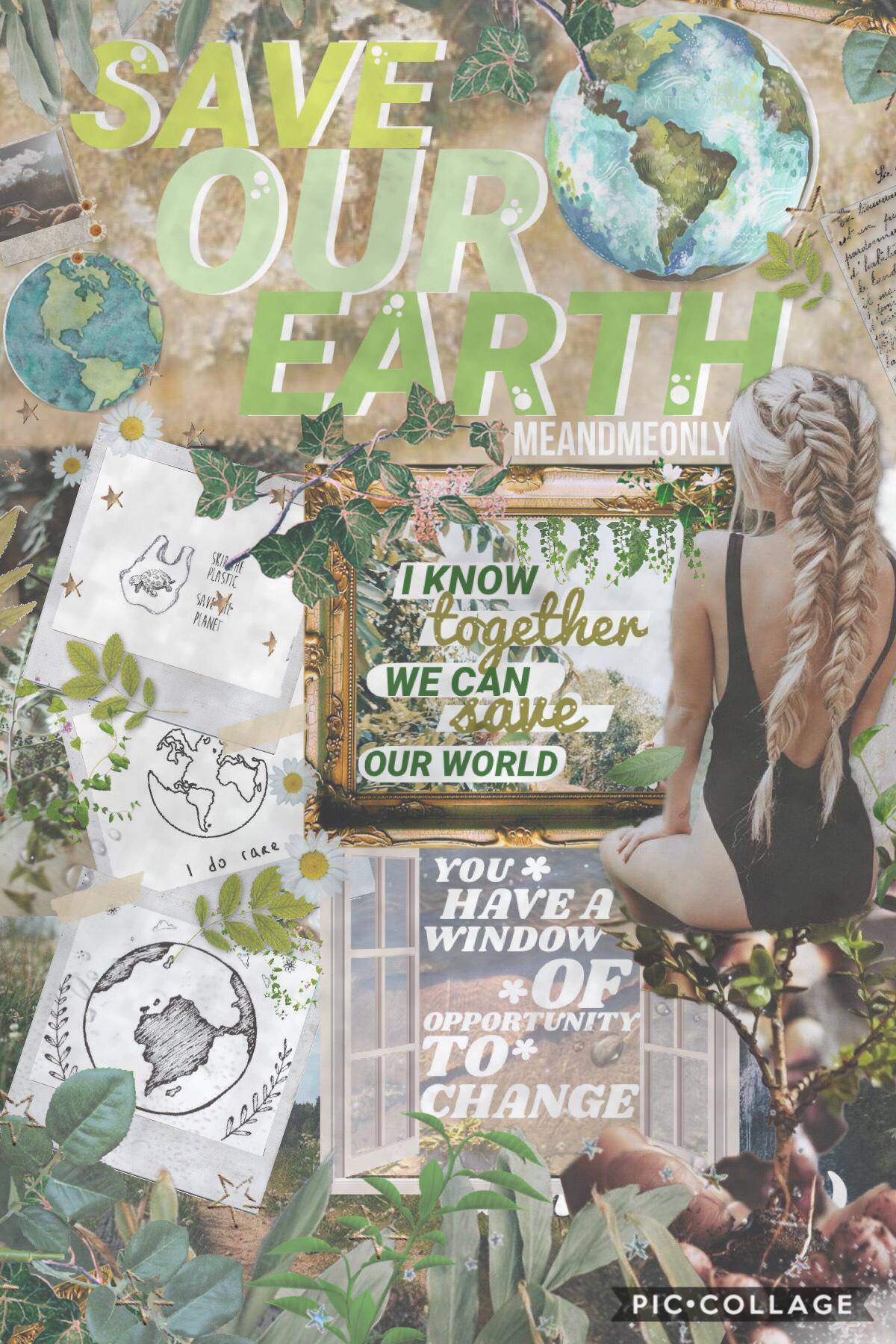 entry to @sakuracat’s contest! everyone go enter it and spread environmental awareness🌿✨ 
#SAVEOUREARTH
#CLIMATECHANGEISREAL
#THEREISNOPLANETB
#TAKEACTION
#PCONLY🍃🌾🌿
COME ON WE HAVE THE POWER TO SAVE OUR FUTURE💥❤️