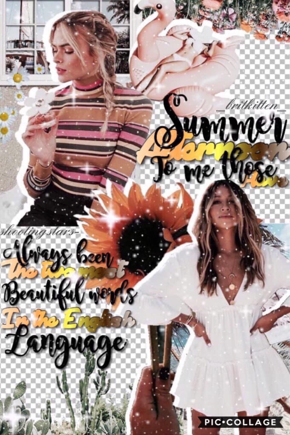 collab with the awesome brit!!🌸💓@ssummerlightss lysm gurl🍯💫sry for not posting in a week or being inactive, I went camping for 3 days🌻☀️does anyone wanna collab?🌿🌼