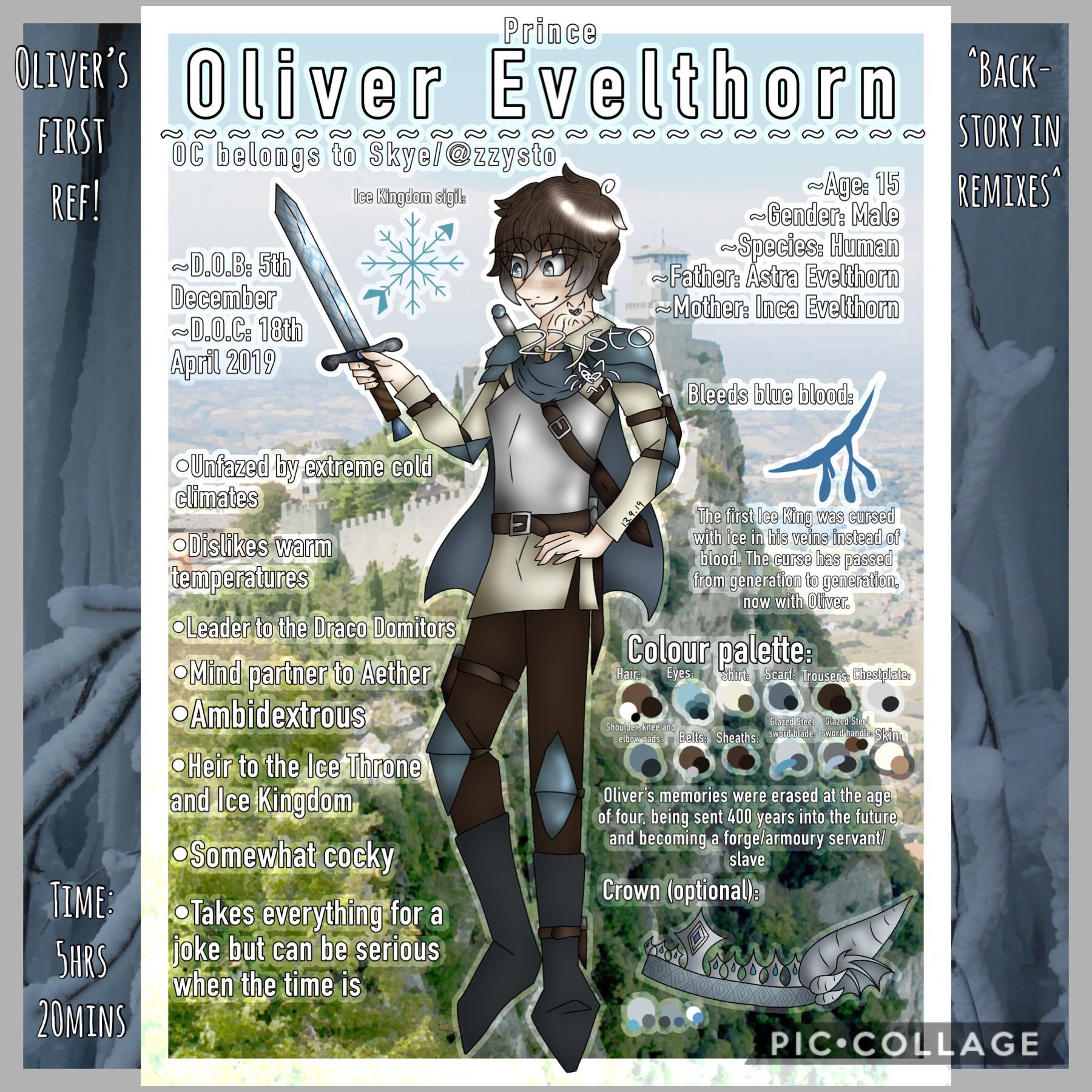 ❄️Tap❄️
-Backstory in remixes!-
hehe, I really love Oliver’s design so I just had to make him a ref even tho I know it off by heart qwq
There’s so much info on this boi that I couldn’t fit it all on, lmaø-
h ibisPaint updated like I don’t know how to use 