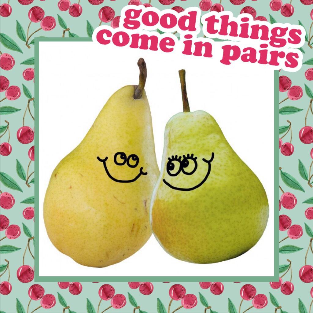 Pairs of pears!