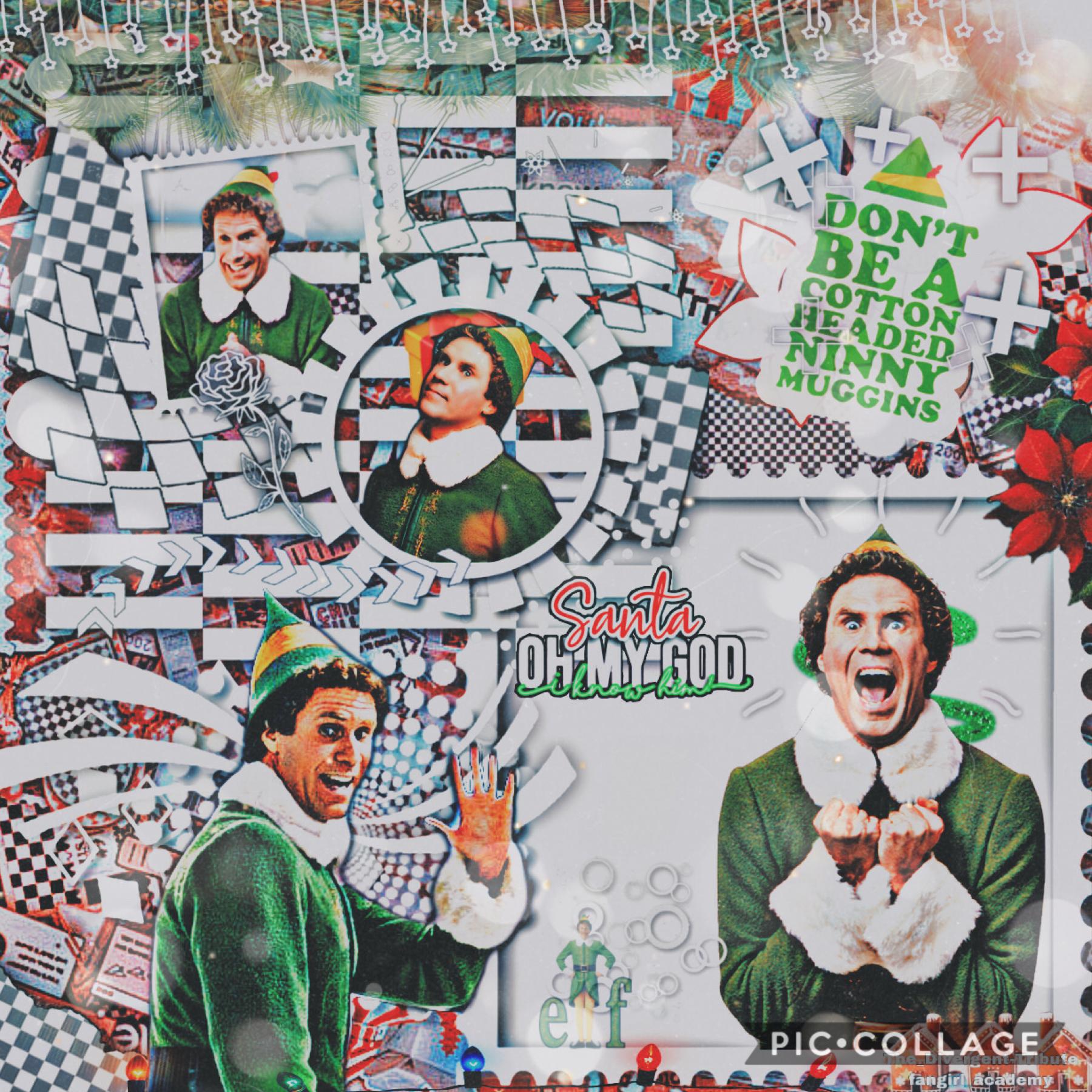 🎄Just wanted to make at least one Christmas edit, so here’s Buddy!!🎄 “Elf” is one of my favorite Christmas movies (we watch it at least 3 times a year, & I can quote the whole movie 😅). 💎Made on PicsArt!💎
QOTD: Excited about Christmas? 👀😁