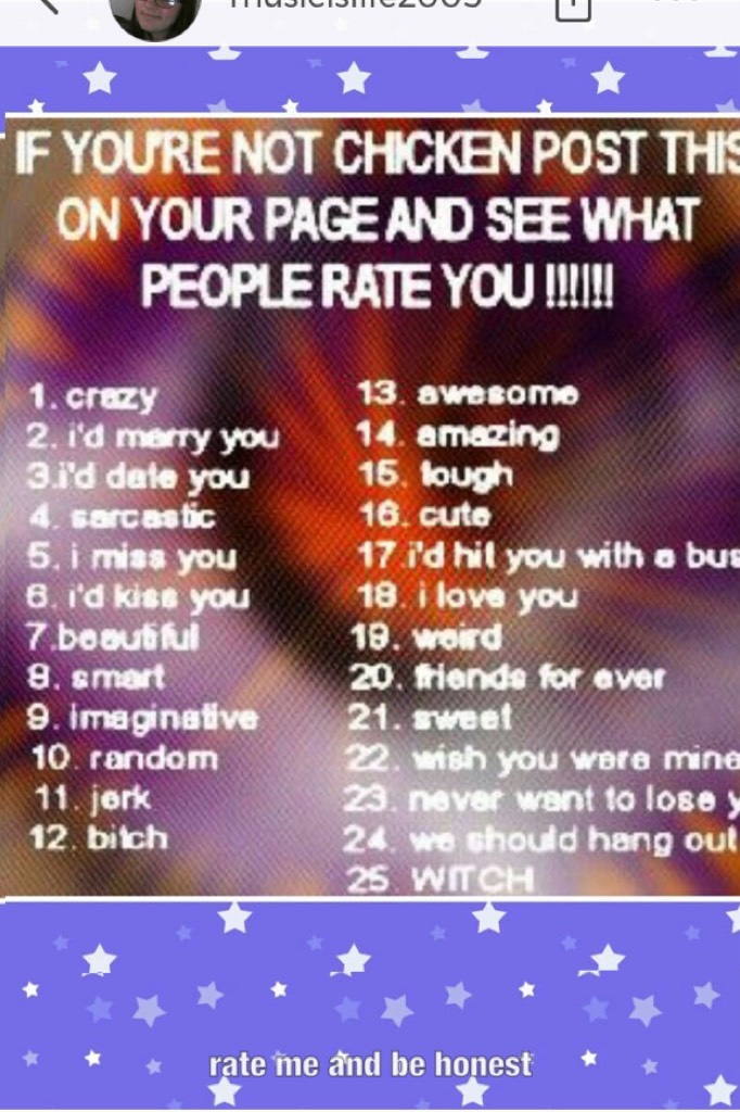              Tap 
Hey what do u guys rate me be completely honest 