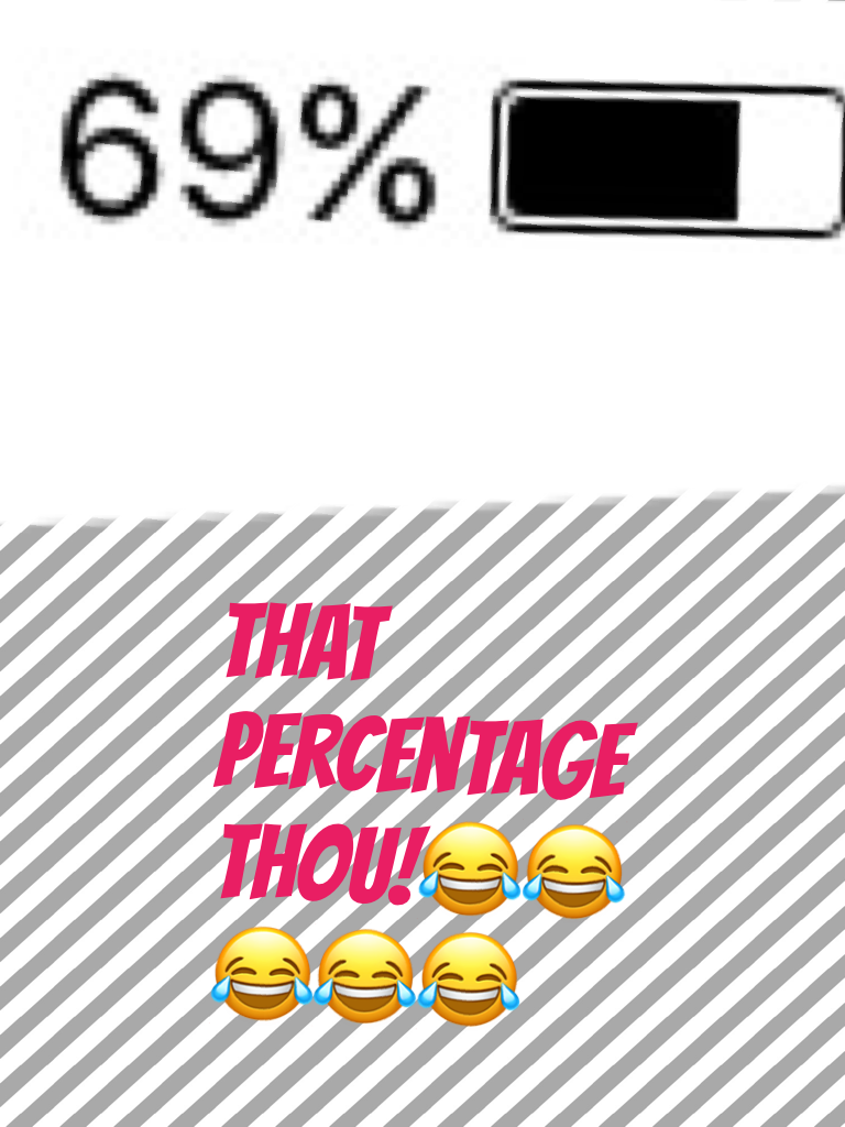 That percentage thou!😂😂😂😂😂