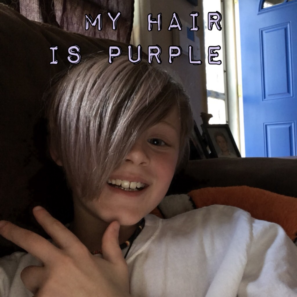 My hair is purple