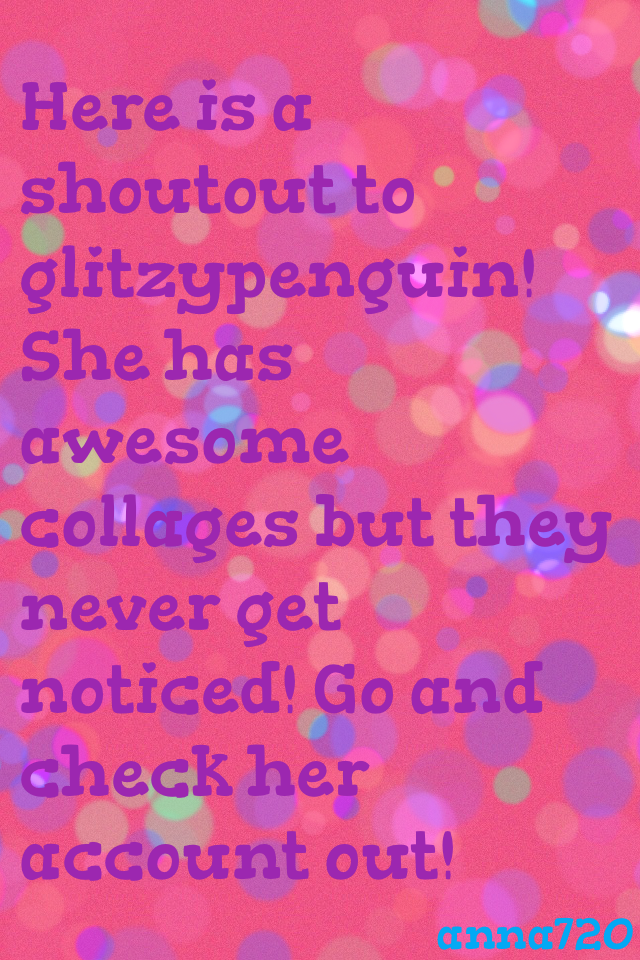 Go follow @glitzypenguin!