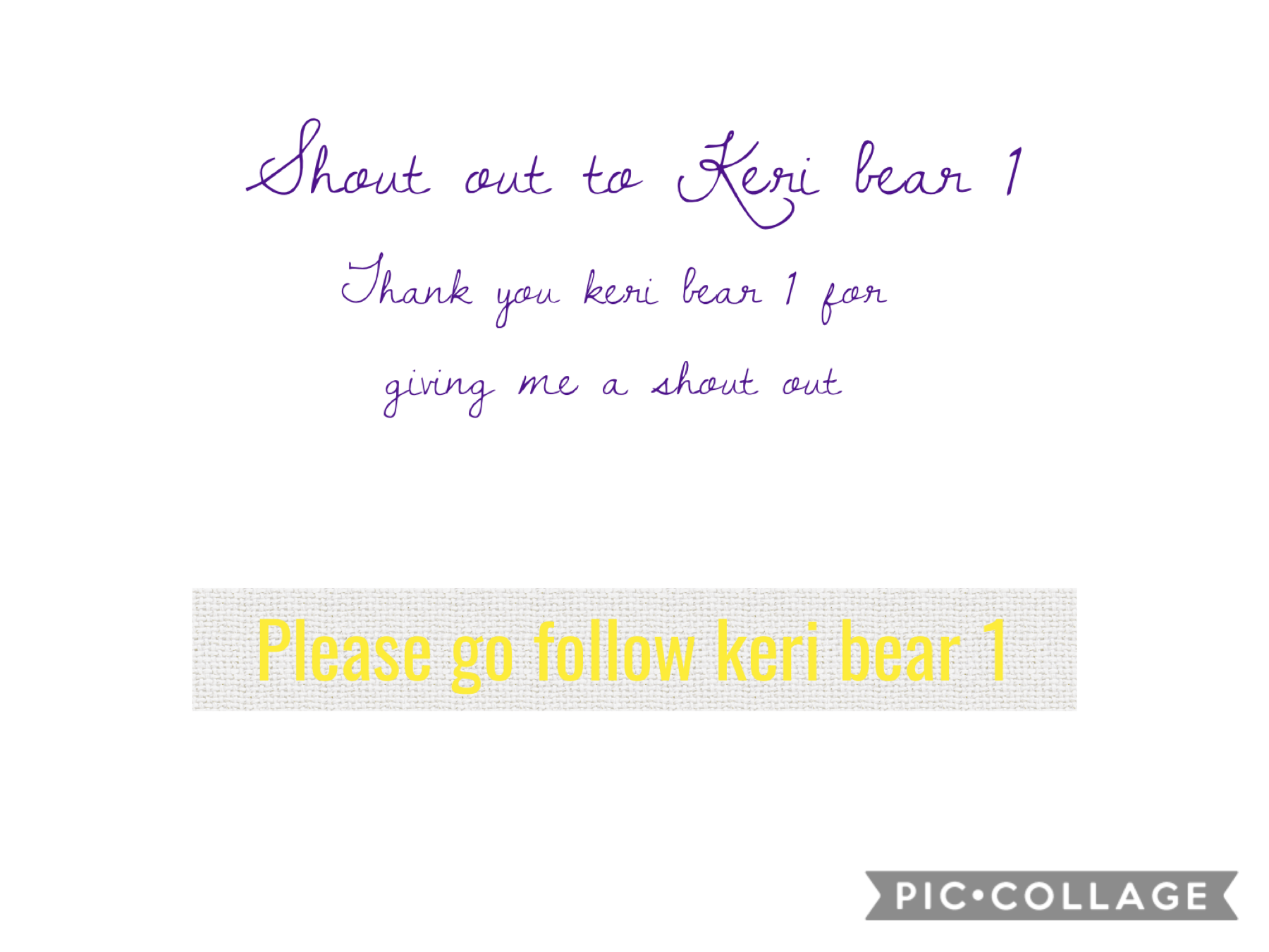 Please go follow keri bear 1