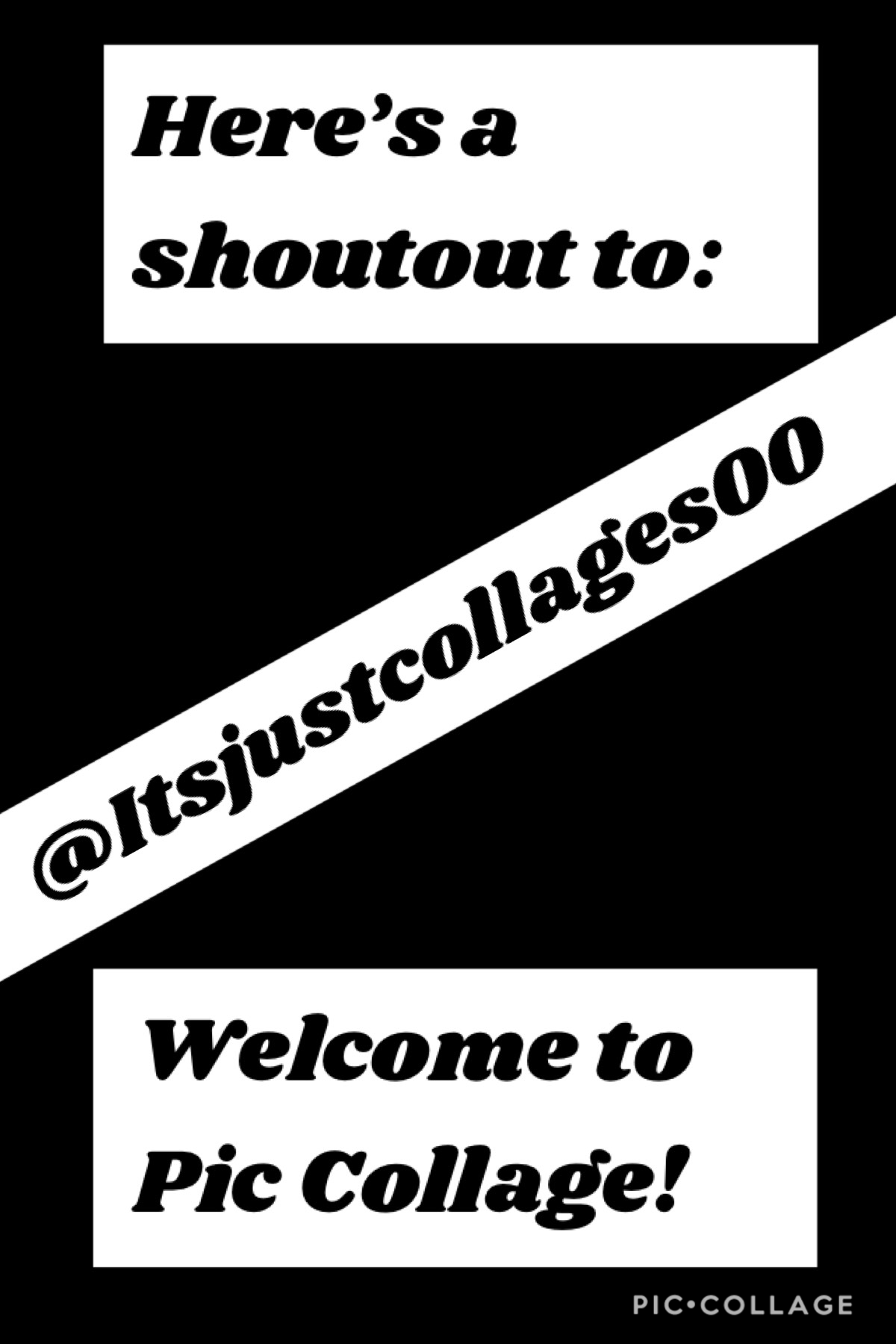 Shoutout of the week goes to @Itsjustcollages00! Welcome to Pic Collage!!! 