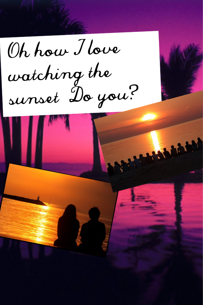 Oh how I love watching the sunset  Do you? Comment if you like watching it
