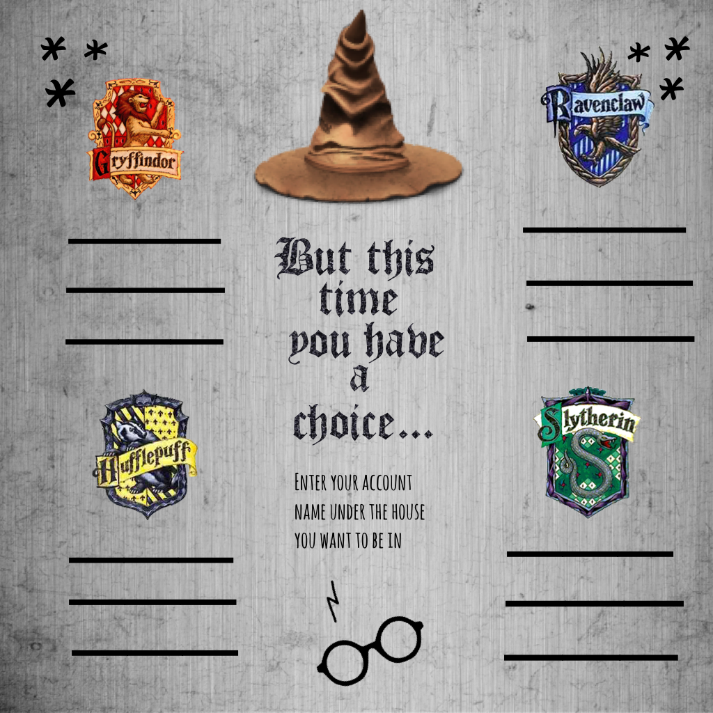 Sign up sheet for the Harry Potter house tournament! (Tap)


PLEASE SIGN UP! *any questions? Ask!*