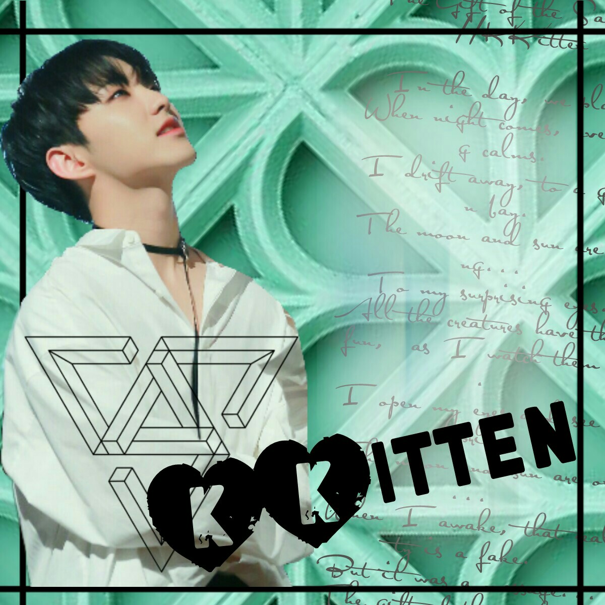 Hoshi edit cause why not? Done on PicCollage, yes! And the text is a poem type thing of my own.