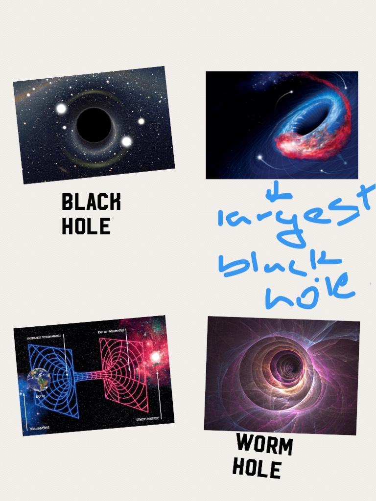 Black hole and worm hole