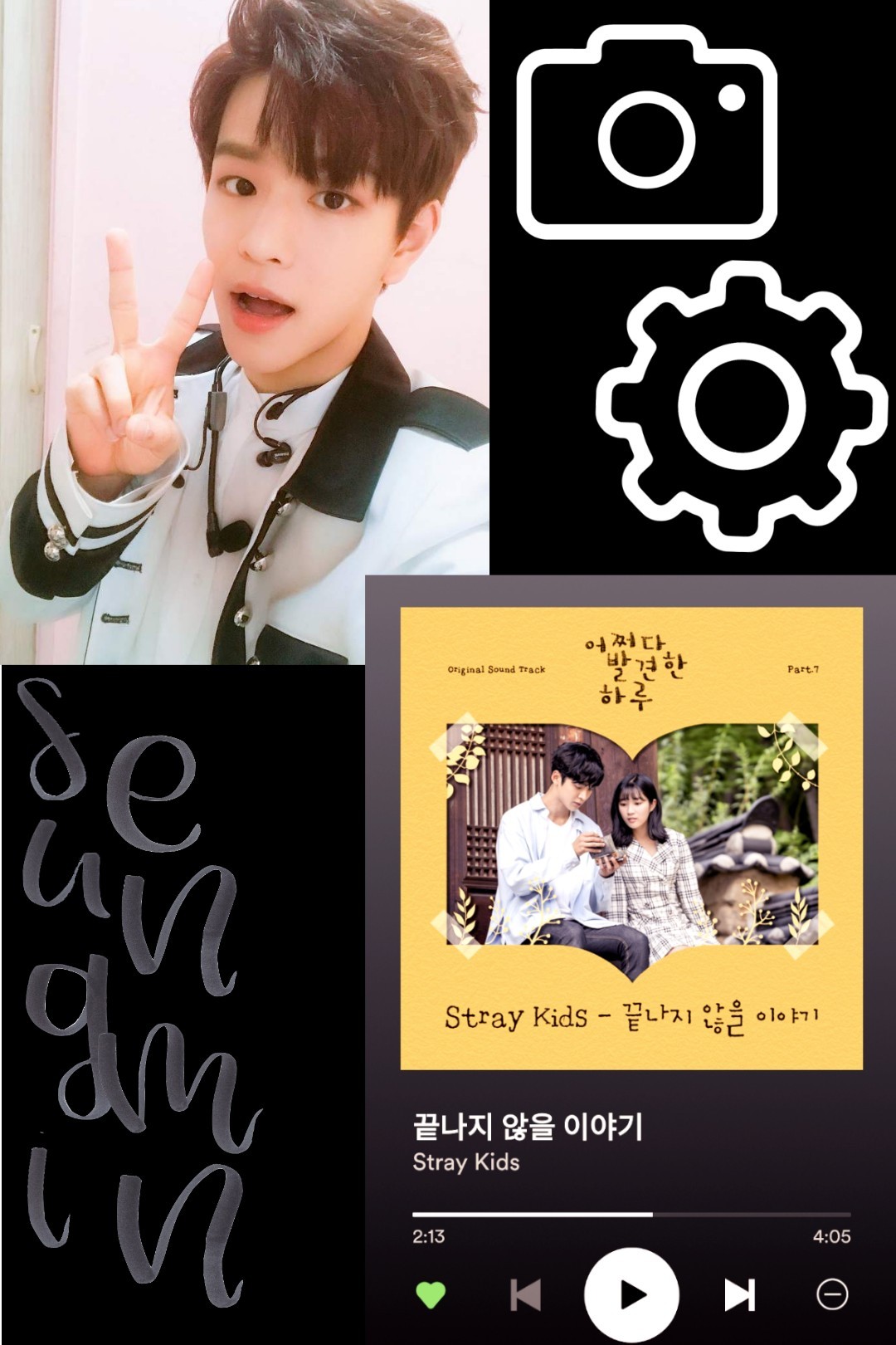 And Seungmin for Stray Kids, tomorrow I make the membres of BTS ! 
