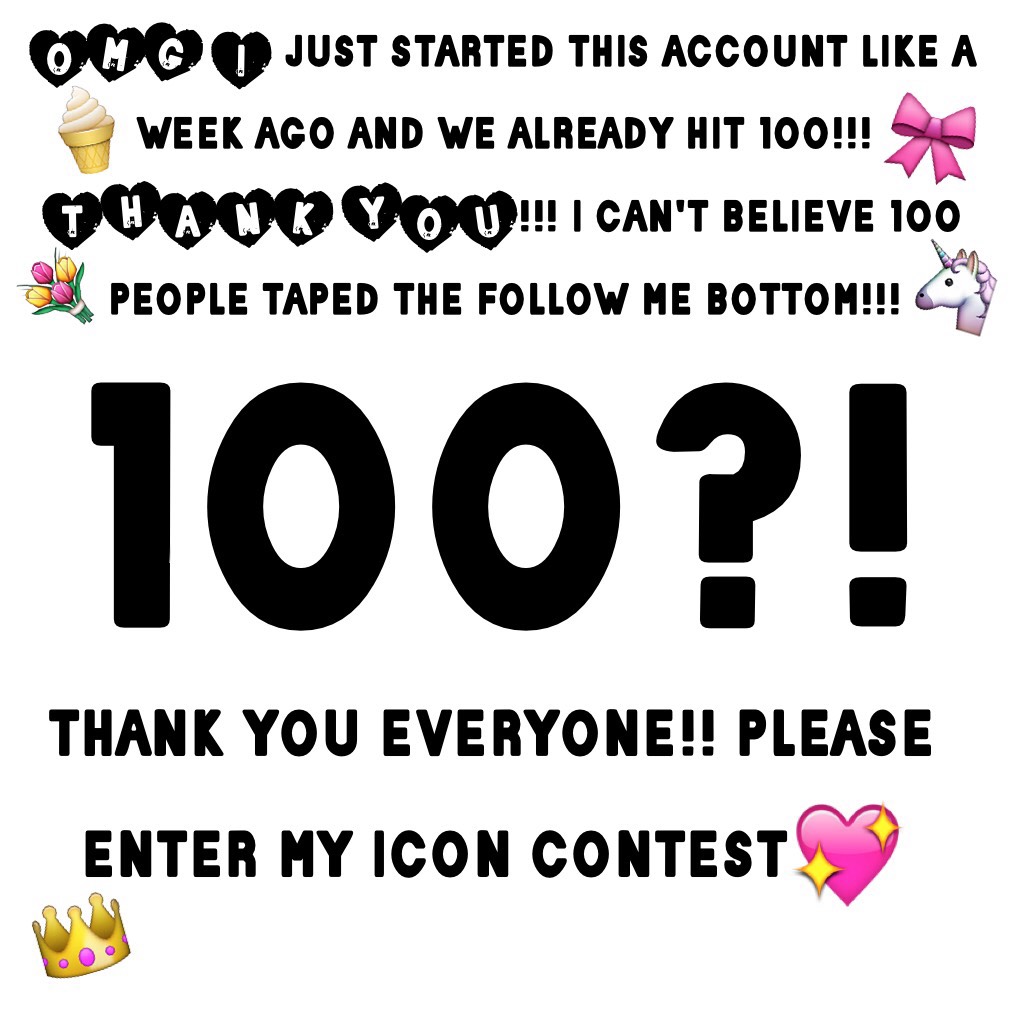 100?! Thank you thank you!!!