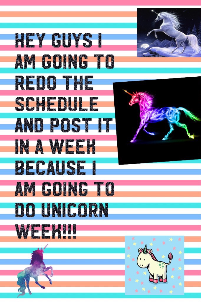 Stayed tuned for Unicorn Week 🦄 