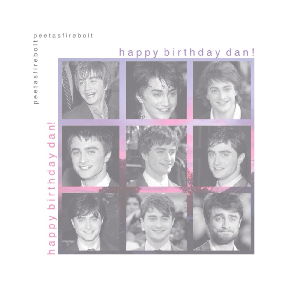 Happy Birthday Dan!💜(click!)

Little, cute Radcliffe - Big, cute Radcliffe (that's so cheesy, SORRY)

Did you know that he doesn't like watching the first couple of movies as he looks like a "little frog boy"?😂🐸