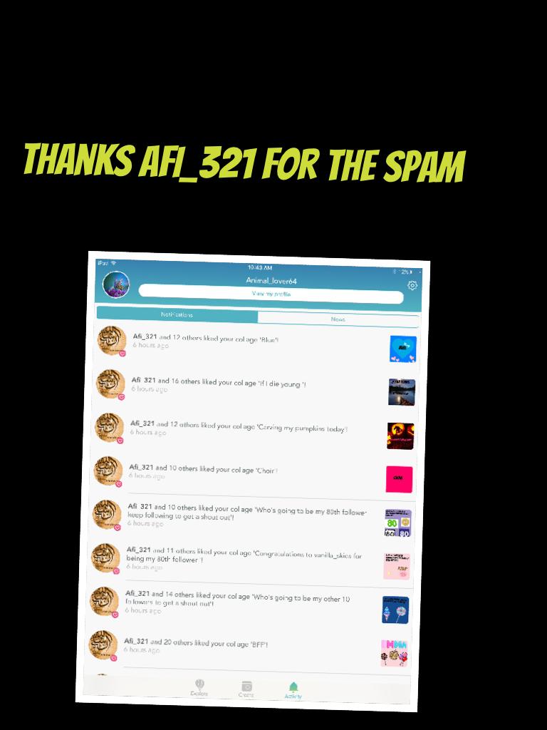 Thanks Afi_321 for the spam