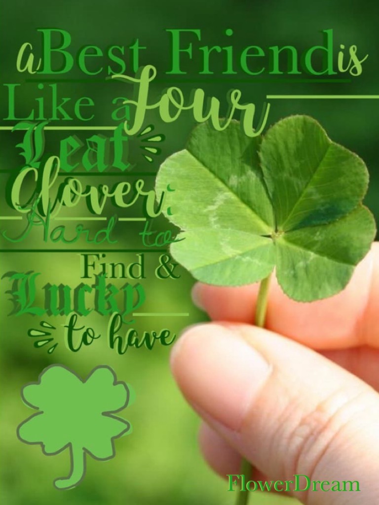 🍀 Sorry that this is blurry its because it's a picture of a remix I made for PicCollage's St. Patrick's day contest. I had no school today because of Parent/Teacher conferences! Yay!!!!!!!!! 🍀