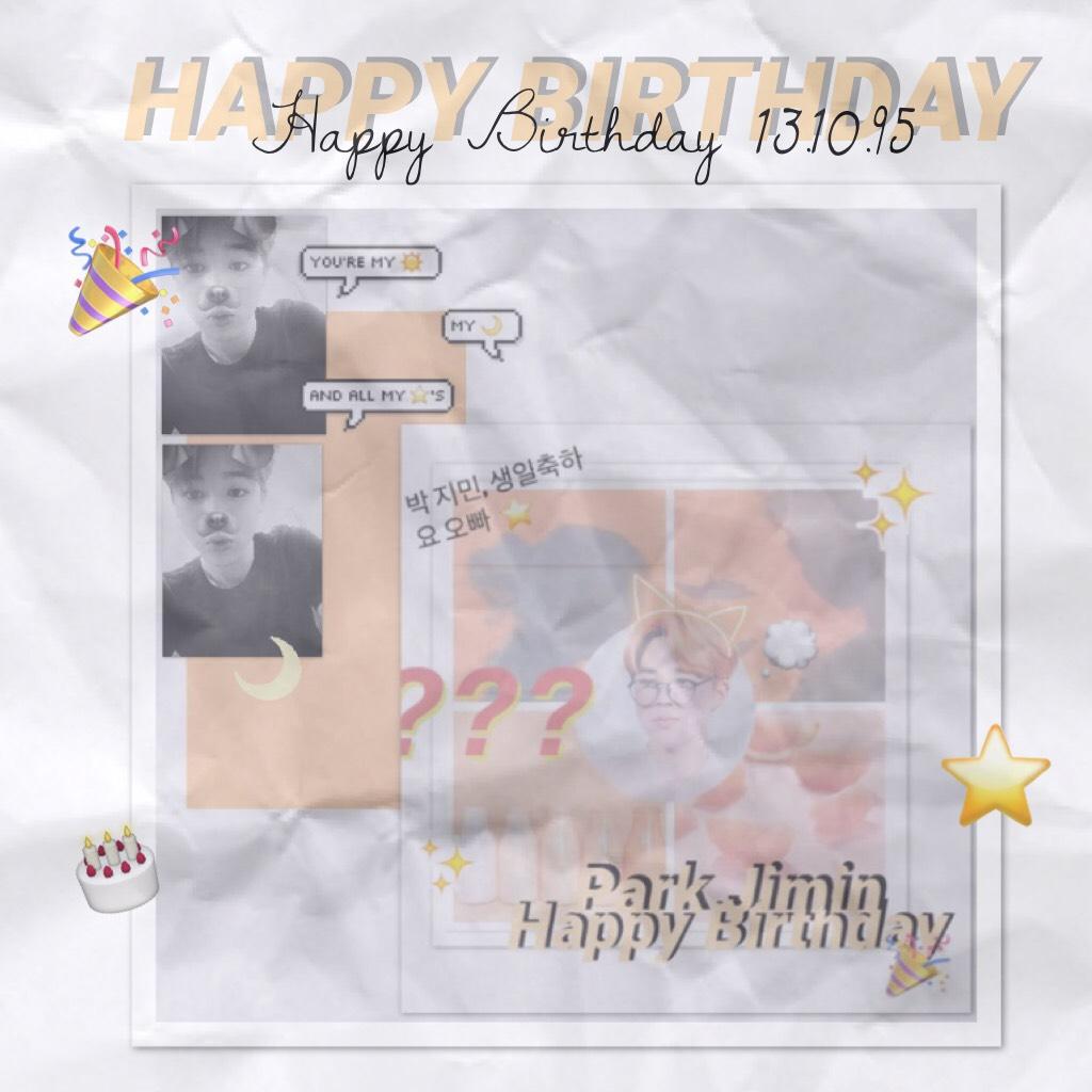 •*click*•
Happy birthday little Mochi,
Park Jimin, our cute little angel of Bangtan. We love you!!! 
❤️❤️❤️❤️❤️
