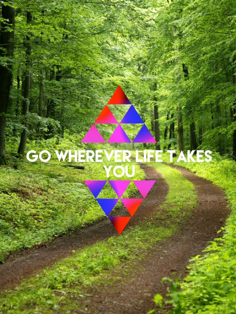Go wherever life takes you 