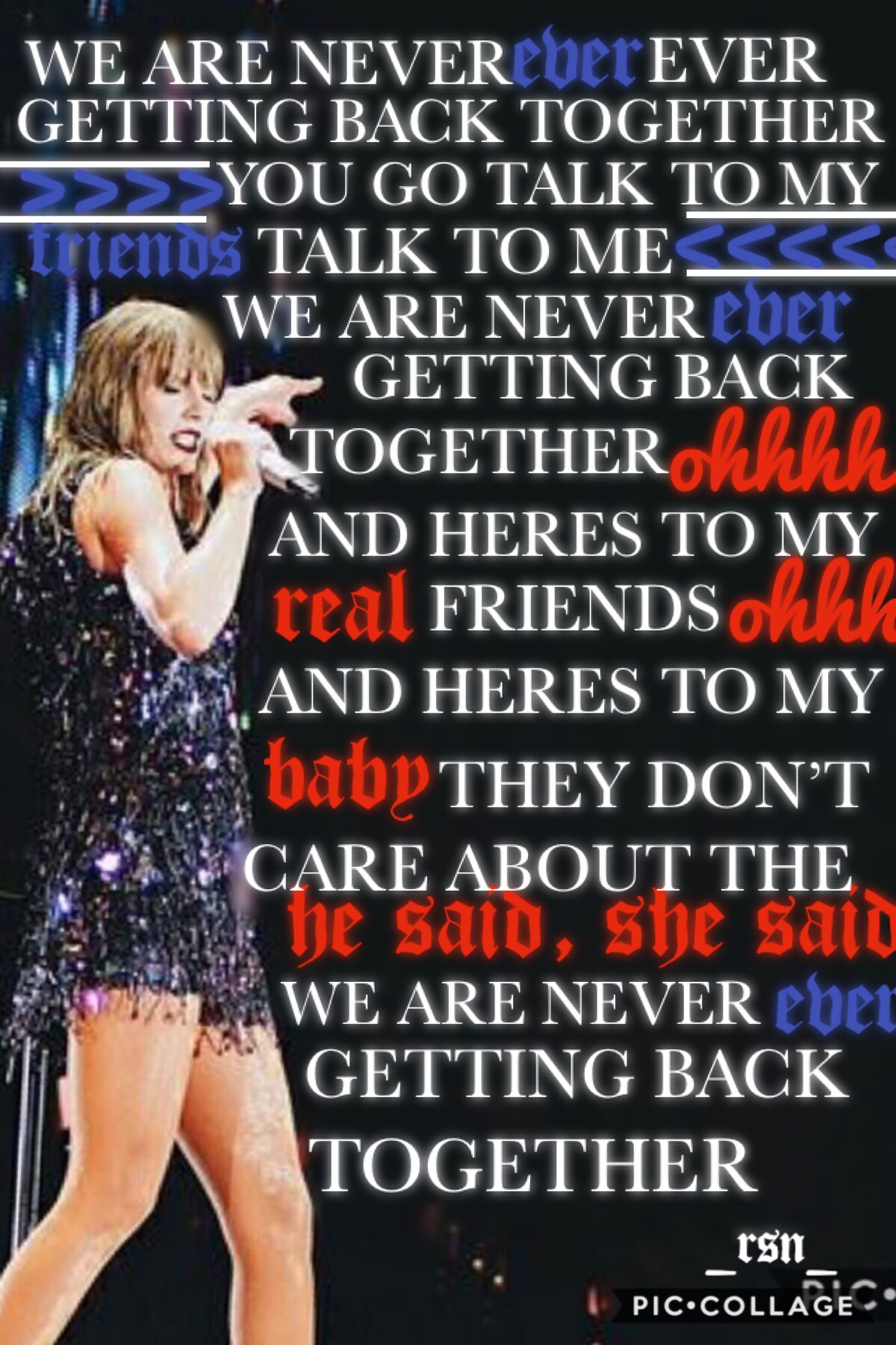 🎉tap🎉
GRAND FINALE! (Well not that grand)! Yes this is a mix of WANEGBT and TIWWCHNT! We all had such a party when Taylor played this! 
Umm it’s raining. Rhianna it’s Britain of course it’s raining...
QOTD: is it raining where you are?
AOTD: yes. ☔️☔️
Lot