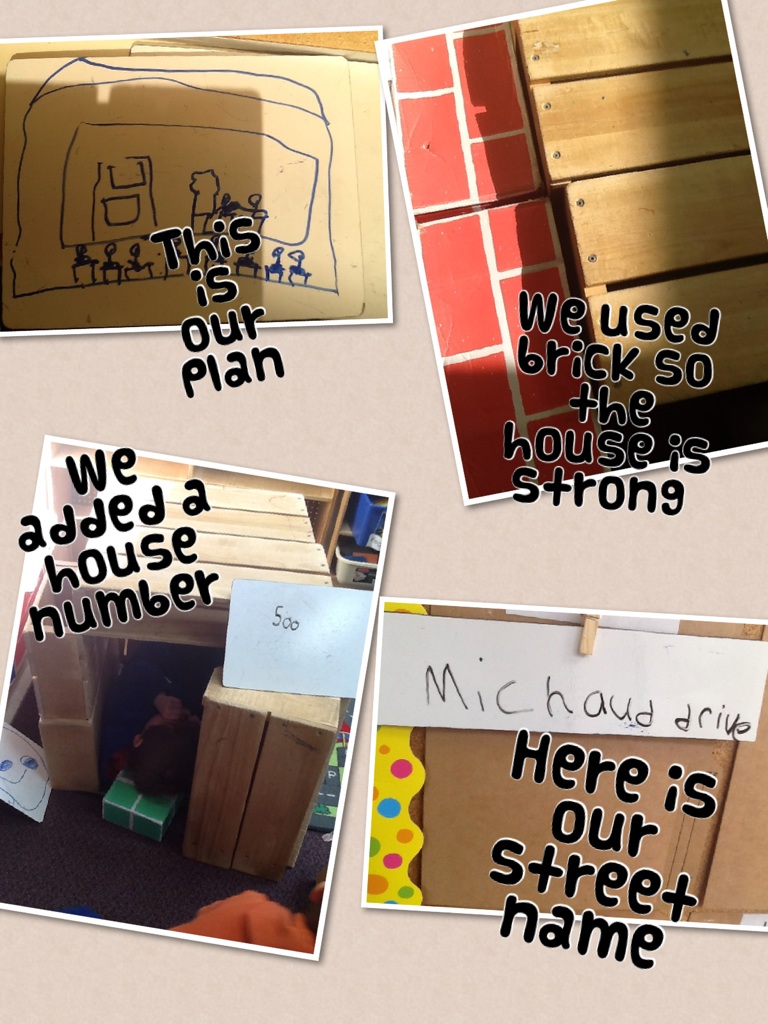 We #built a house! #kinderchat #building #inquiry