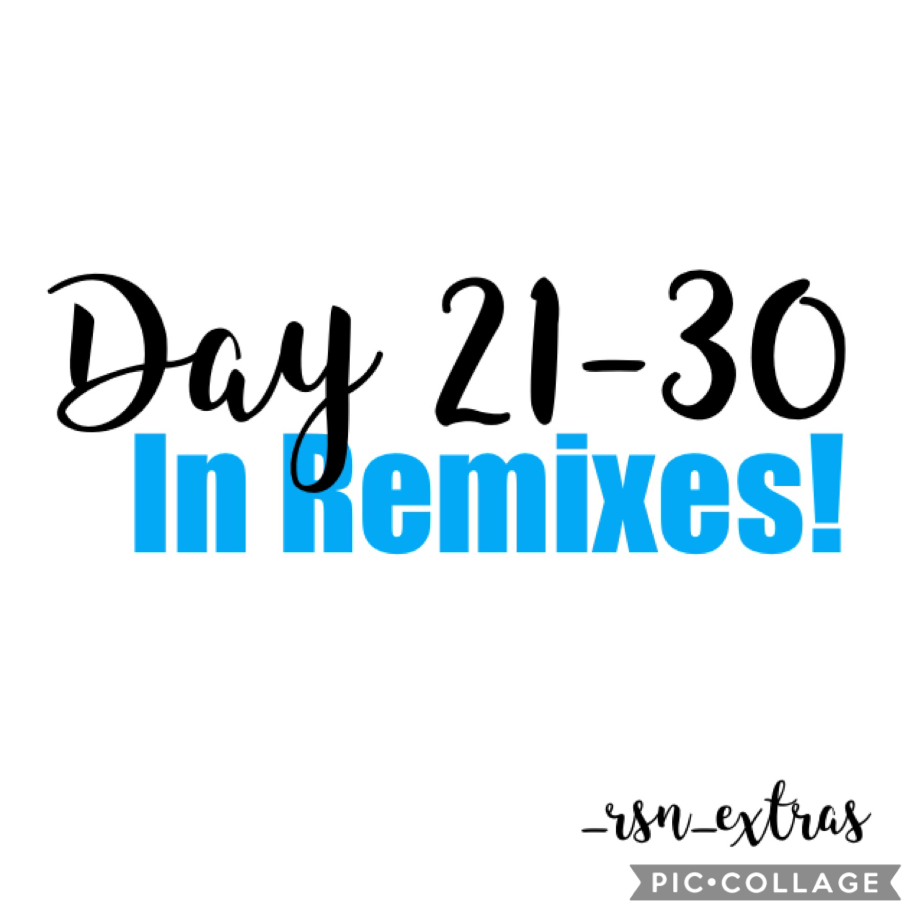 You’ll find day 21-30 in the remixes! 🚀
Comment 👩🏻‍✈️ for spam! 
💙💙💙