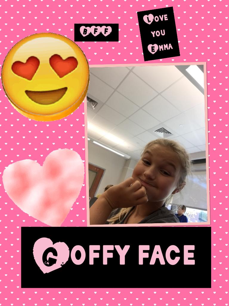 Goffy face