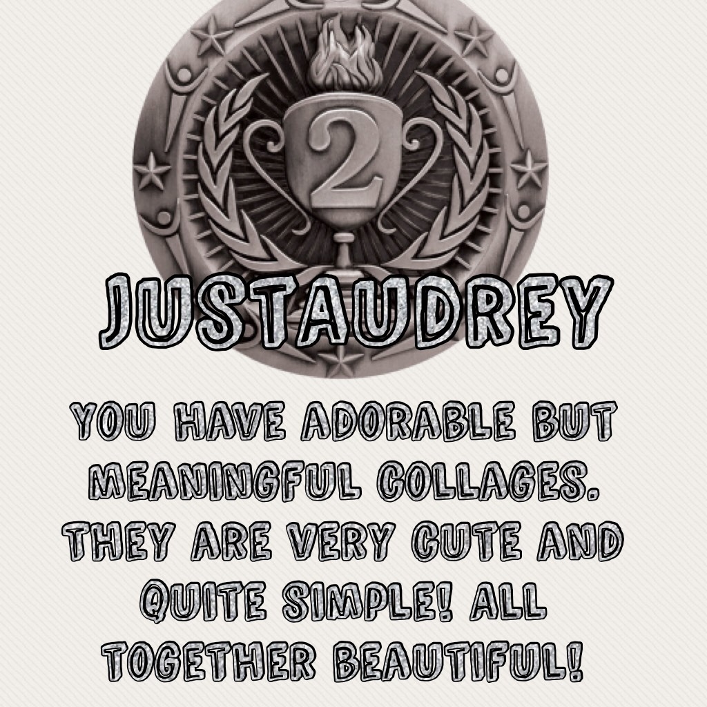 Good job JustAudrey!!! You did awesome!! Keep going!! Thank you for entering the March contest games!! If you have any suggestions on what your prize should be please comment it!! Thank you!!