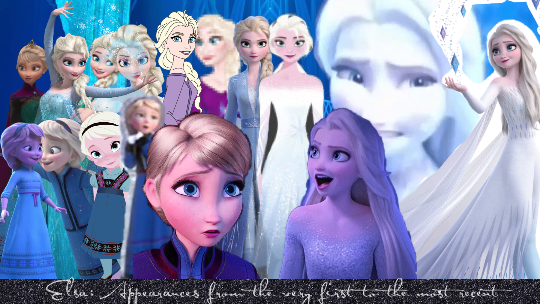 Every different look Elsa has from her first moment on the screen to what’s currently her last moment on the screen