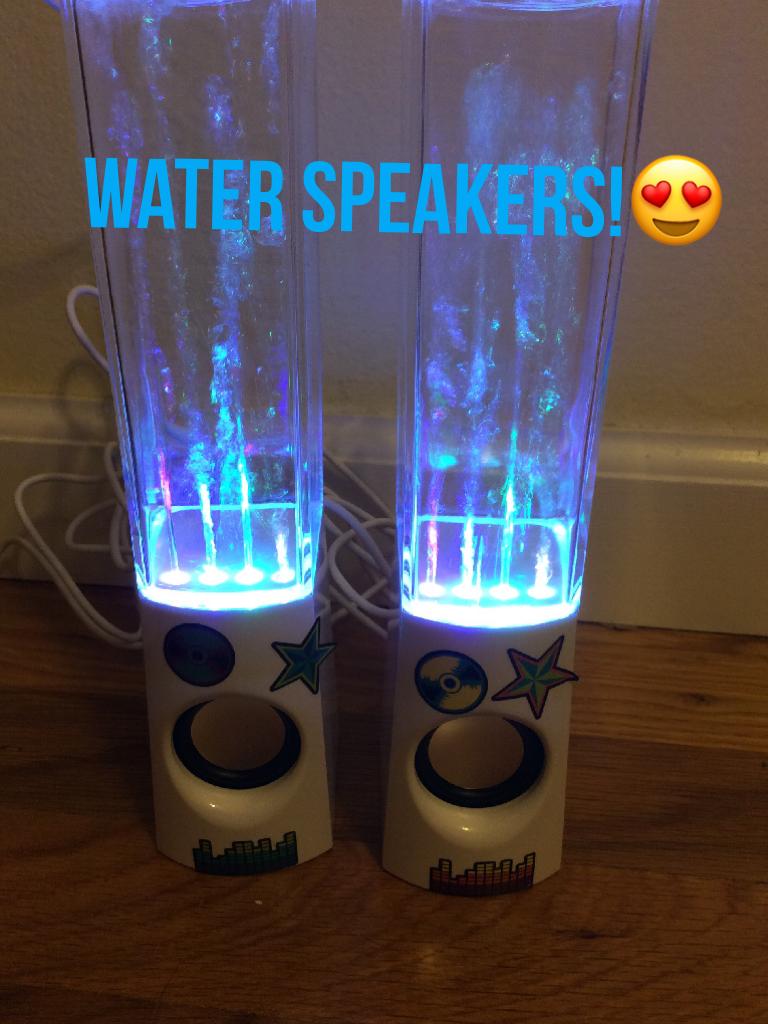 Water Speakers!😍 1 of my Christmas presents! It's what I wanted 