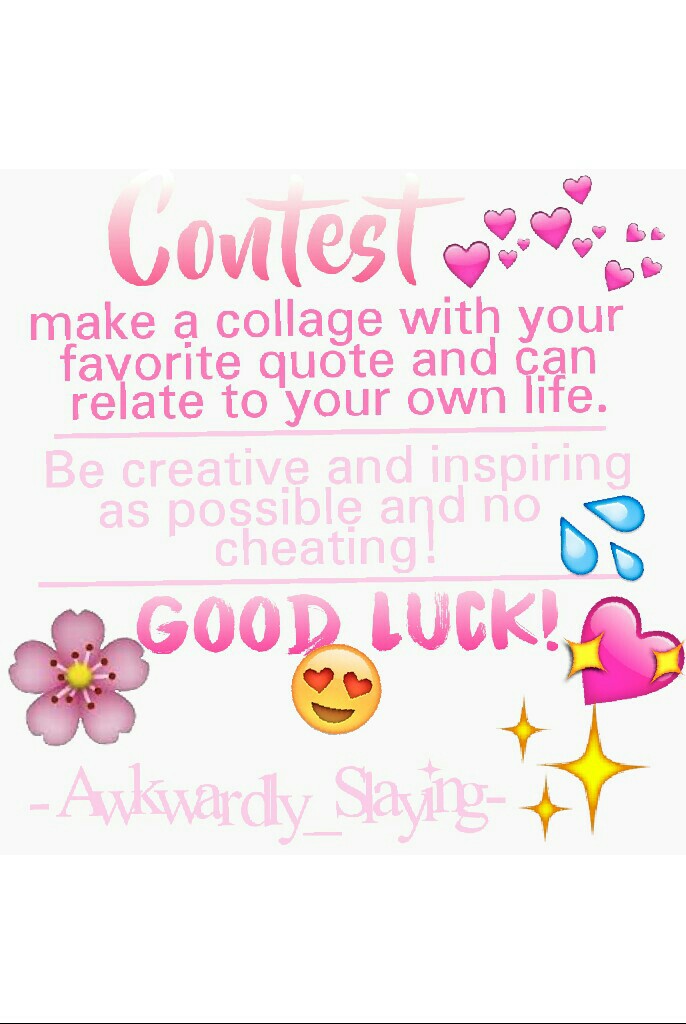contest! 🍏 
please enter! prizes will be the same as the previous one! 🍊 be yourself everyone! 🍋