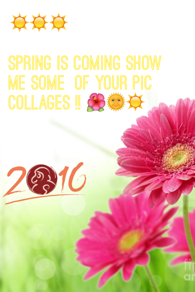 ☀️☀️☀️spring is coming show me your latest updates on your page and I will get back to you!! ☀️☀️☀️