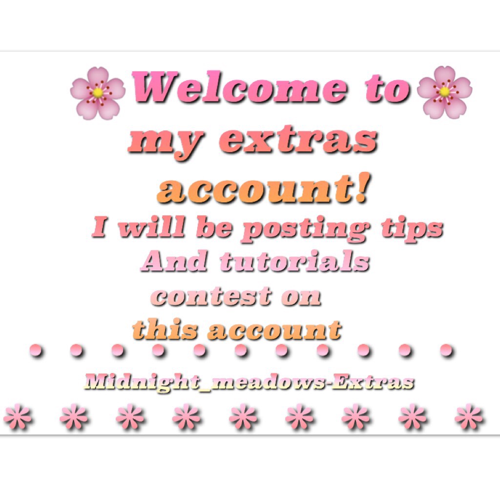 Welcome to my extras account!-midnight_meadows-Extras