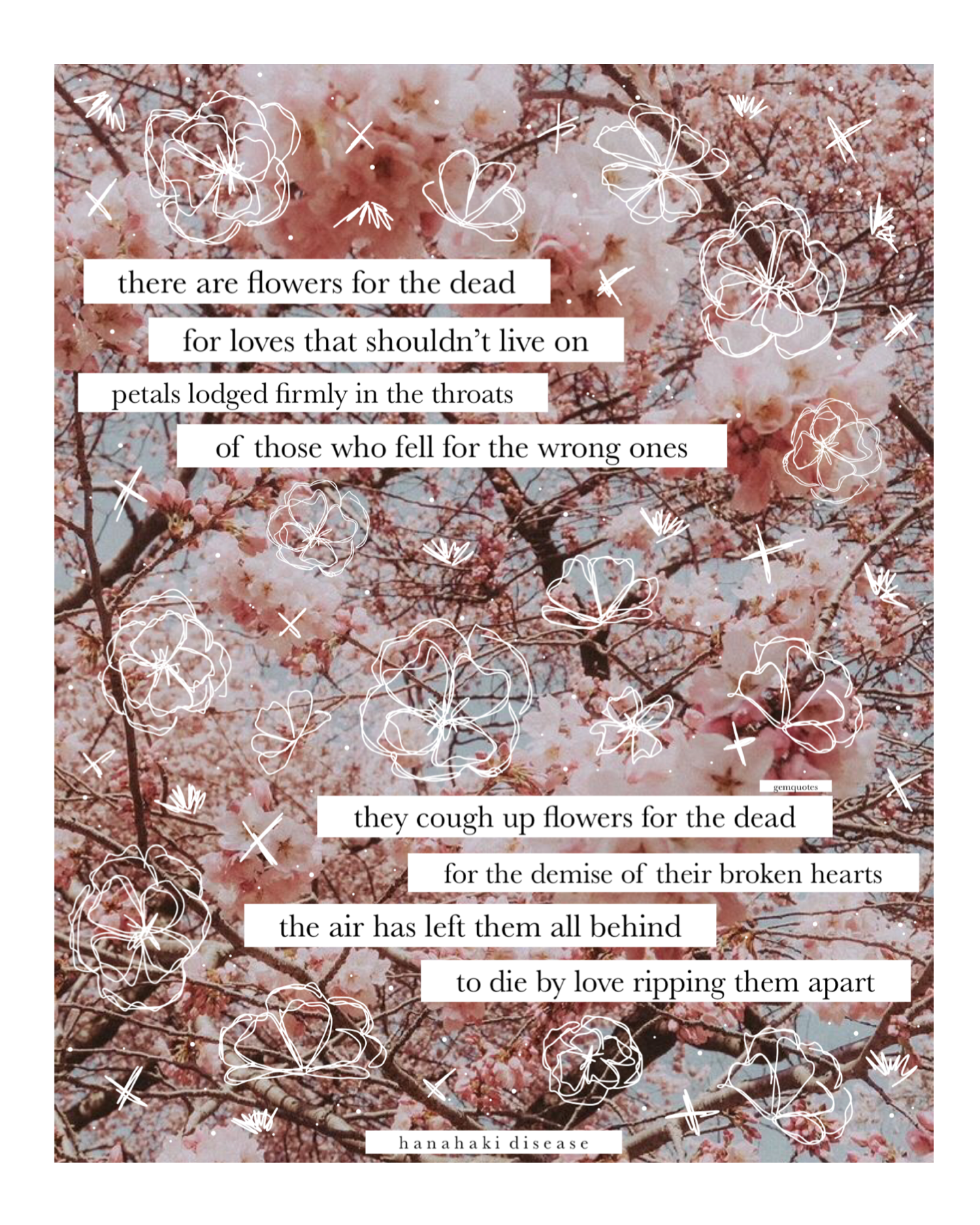 “💕tap🌸”
Poem by me :) I’m so sorry for all my inactivity lately! So many projects😂 I’m on Instagram now, btw, with my digital art! @SincerelyGem so check that out pls❤️ Hope u all r well! I’m hoping to post more next week🌸🌸 all my love~💕💗