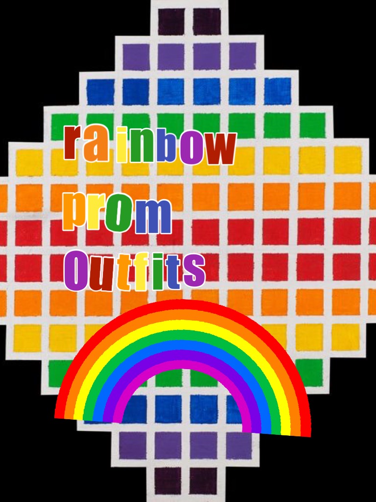 RAINBOW PROM OUTFITS! please remember while looking that it took me a long time to make these